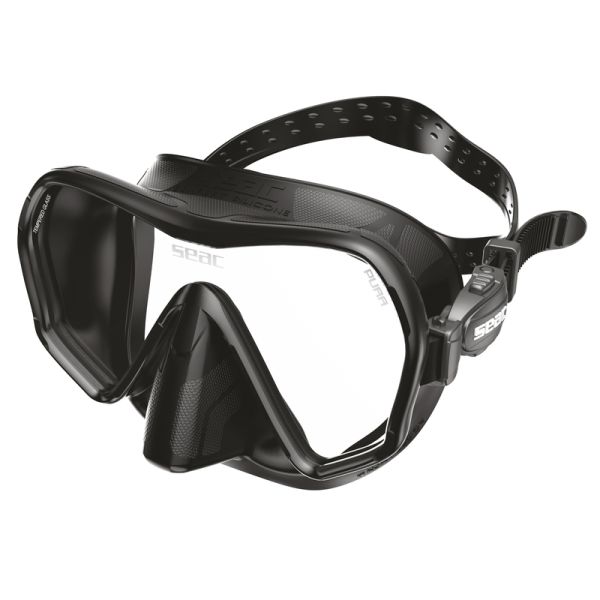 Маска для дайвінгу Seac PURA ANTIFOG BLACK чорна силікон чорний