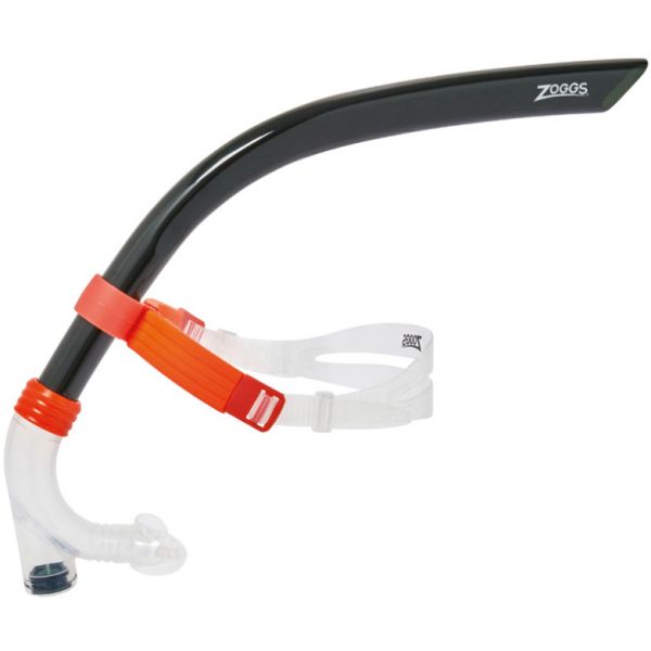 Фронтальна трубка Zoggs Centre Line Snorkel чорно-помаранчева