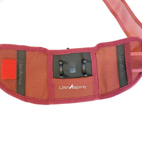 Поясна сумка для бігу UltrAspire Plexus Waist Pack Burgundy з тримачем Lumen Ally для ліхтаря бордов