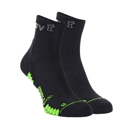 Шкарпетки для бігу Inov-8 TrailFly Mid 2 пари чорно-зелений