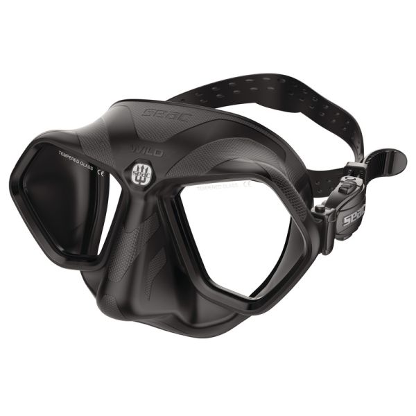 Маска для дайвінгу Seac WILD ANTIFOG BLACK чорна силікон чорний