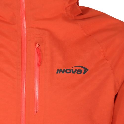 Куртка мембранна для бігу Inov-8 Stormshell FZ V2 чоловіча червоний
