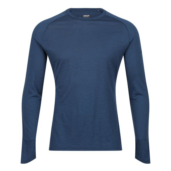 Термокофта для бігу Inov-8 Merino Long Sleeve T-Shirt чоловіча синій