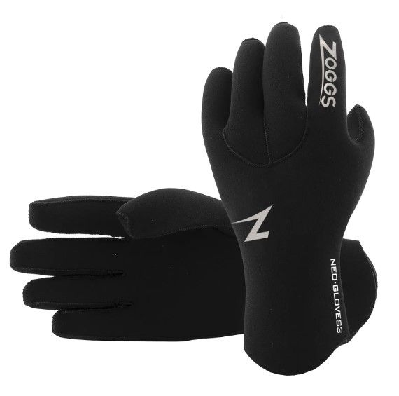 Рукавиці для триатлону неопренові Zoggs Neo Gloves 3 mm чорні