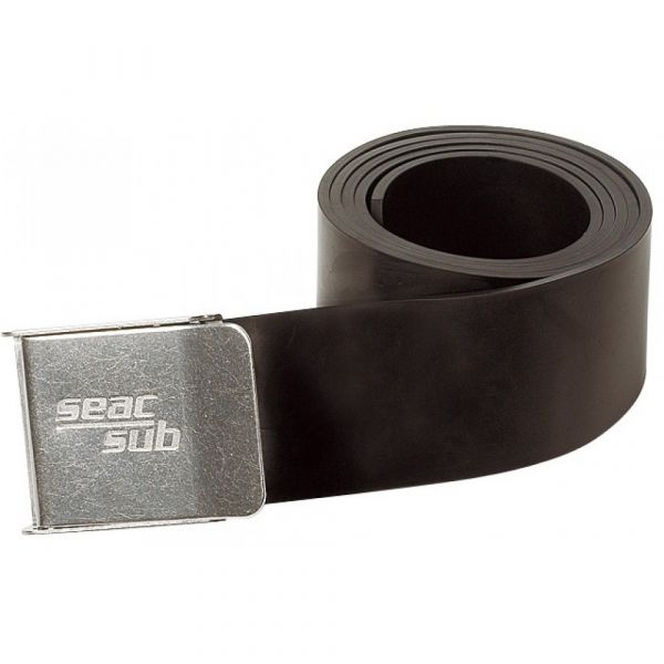 Ремінь для дайвінгу Seac Rubber Belt пряжка метал