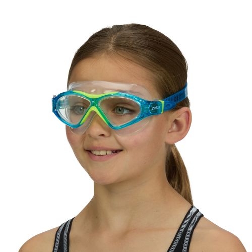 Окуляри для плавання дитячі Zoggs Super Seal Junior 6-14 років  блакитно-жовтий лінзи прозорі
