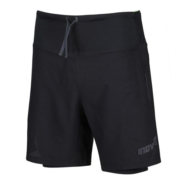 Шорти для бігу INOV-8 TrailFly Ultra 7 2in1 чоловічі чорний
