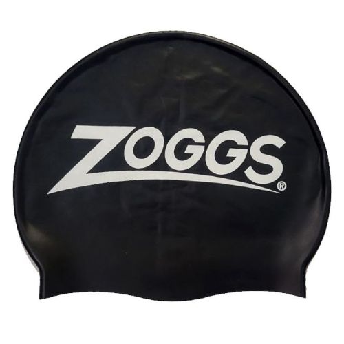 Шапочка для плавання Zoggs Silicone Cap з прапором України (чорний)