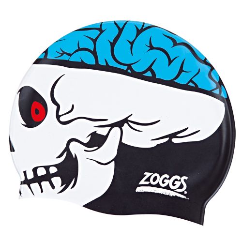 Шапочка для плавання дитяча Zoggs Character Silicone Cap череп