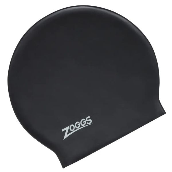 Шапочка для плавання Zoggs Long Hair Latex Cap чорна