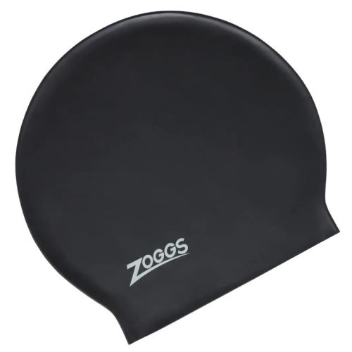 Шапочка для плавання Zoggs Long Hair Latex Cap чорна
