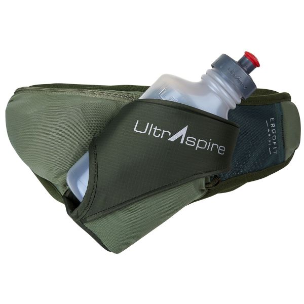 Пояс для бігу UltrAspire Synaptic 3,0 з флягою темно-зелений