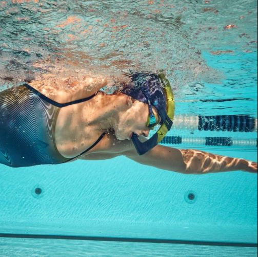 Фронтальна трубка для басейну Aqua Sphere Focus Small синьо-жовтий