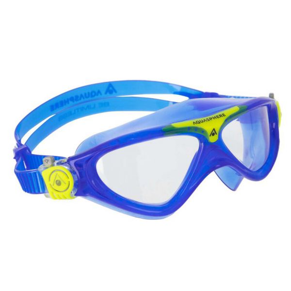 Окуляри для плавання Aquasphere Vista Junior 6+ синьо-жовті лінзи прозорі