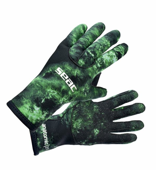 Рукавички для підводного полювання Seac Anatomic Camo Green 3,5 mm
