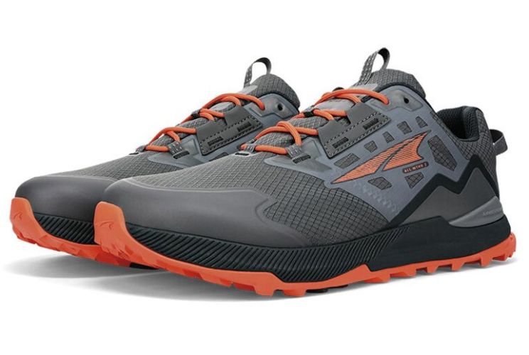 Кросівки для трейлу чоловічі Altra Lone Peak ALL-WTHR Low 2 мембранні сіро-помаранчевий