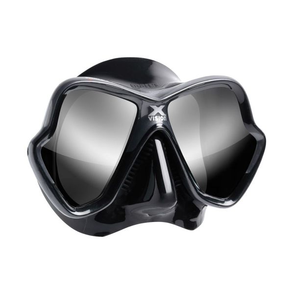 Маска для дайвінгу Mares X-Vision Ultra LS чорна з дзеркальними лінзами