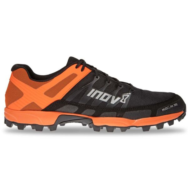 Кросівки для екстрим бігу чоловічі Inov-8 Mudclaw 300 чорно-помаранчовий