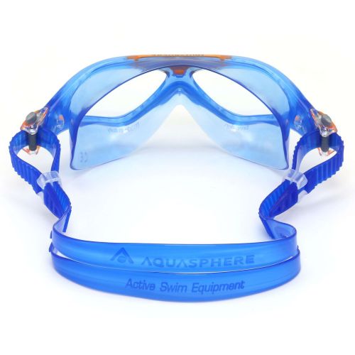Окуляри для плавання Aquasphere Vista Junior 6+синьо-помаранчеві лінзи прозорі