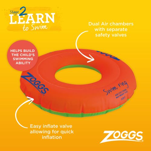 Круг для плавання Zoggs Swim Ring помаранчевий