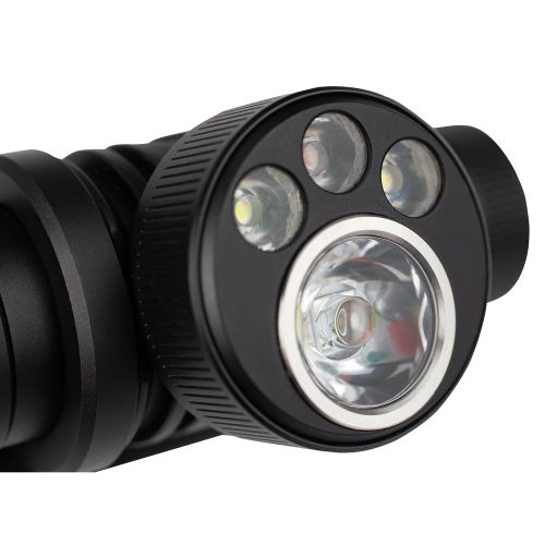 Ліхтар налобний для бігу UltrAspire Lumen 650 Oculus чорно-сірий