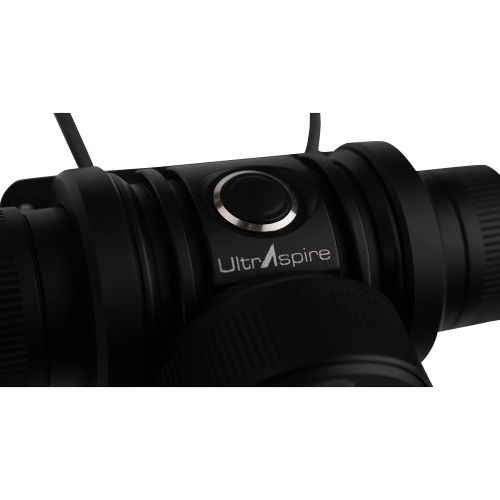 Ліхтар налобний для бігу UltrAspire Lumen 650 Oculus чорно-сірий