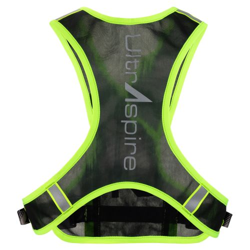 Жилет для бігу світловідбиваючий UltrAspire Neon Reflective Vest салатово-чорний