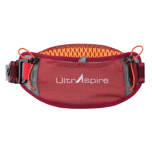 Поясна сумка для бігу UltrAspire Plexus Waist Pack Burgundy з тримачем Lumen Ally для ліхтаря бордов