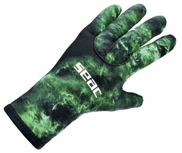 Рукавички для підводного полювання Seac Anatomic Camo Green 3,5 mm