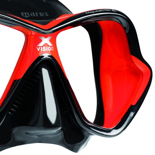 Маска для дайвінгу Mares X-Vision Ultra чорно-червоний