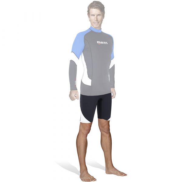 Шорти сонцезахисні Mares Rash Guard Shorts чоловічі чорно-білий