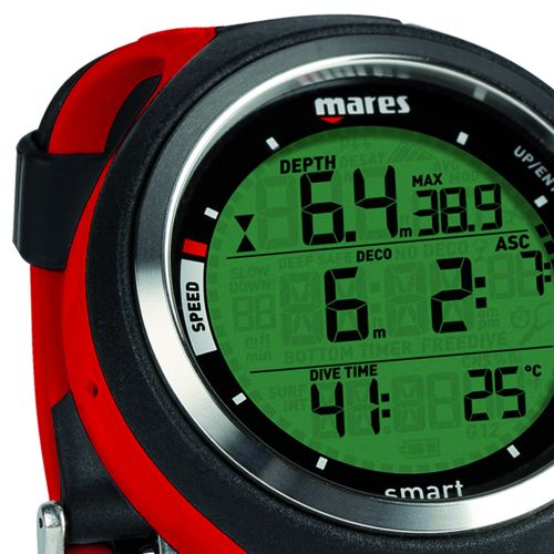 Декомпресиметр Mares Smart чорно-червоний