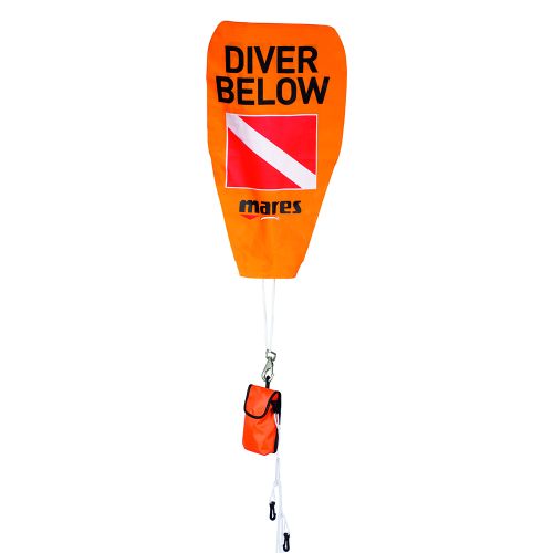 Буй для дайвінгу Mares Marker Buoy Safety Stop помаранчевий