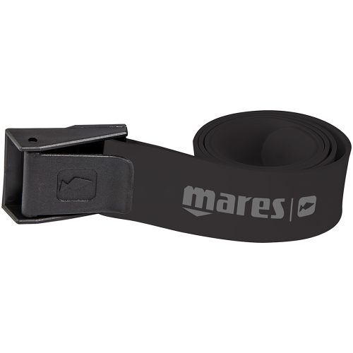 Ремінь для фрідайвінга Mares  Rubber Belt пряжка пластик чорний