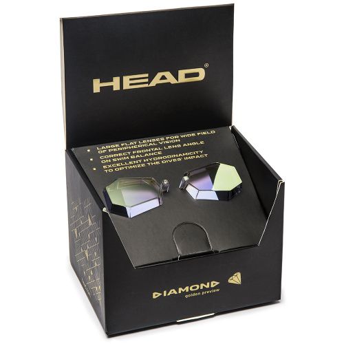 Окуляри для плавання стартові Head Diamond золотий
