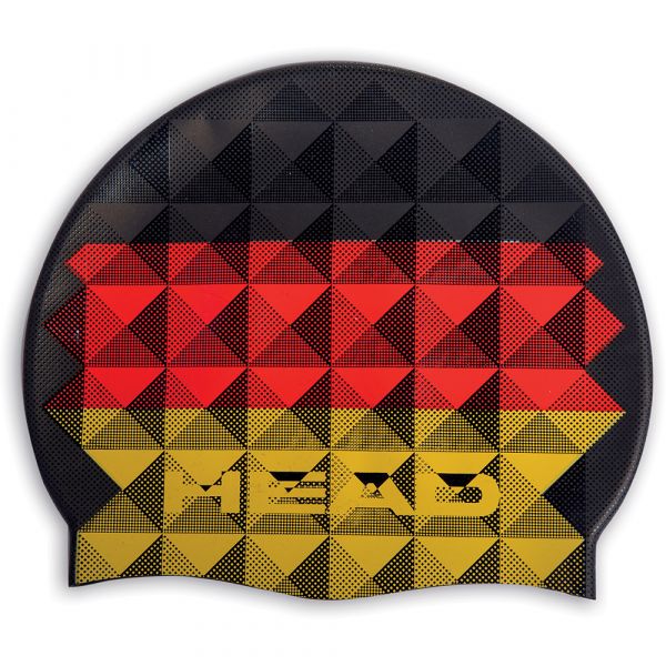 Шапочка для басейну Head Flag Suede чорно-червоний