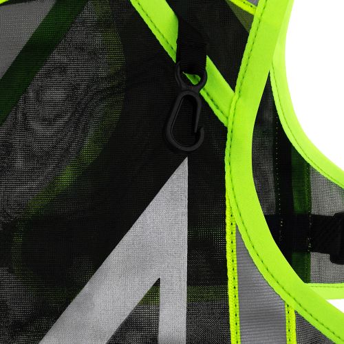 Жилет для бігу світловідбиваючий UltrAspire Neon Reflective Vest салатово-чорний