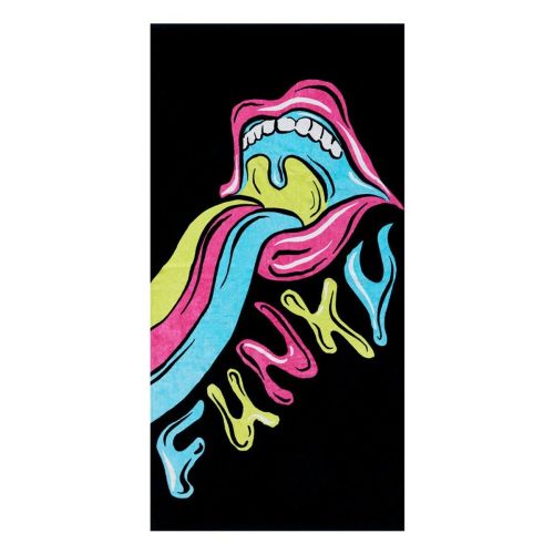 Рушник з бавовни Funky Slurpee 80x160 cм чорний