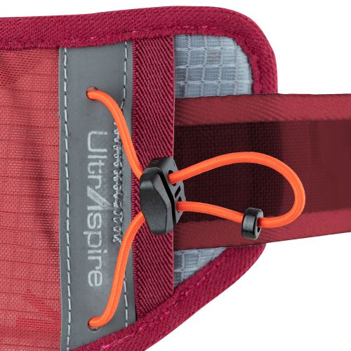 Поясна сумка для бігу UltrAspire Plexus Waist Pack Burgundy з тримачем Lumen Ally для ліхтаря бордов