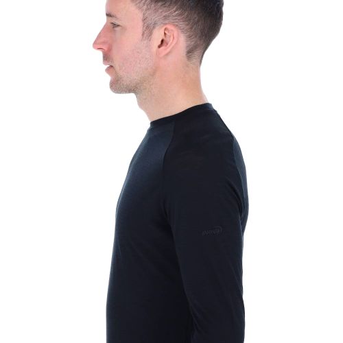 Термокофта для бігу Inov-8 Merino Long Sleeve T-Shirt чоловіча чорна