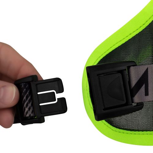 Жилет для бігу світловідбиваючий UltrAspire Neon Reflective Vest салатово-чорний