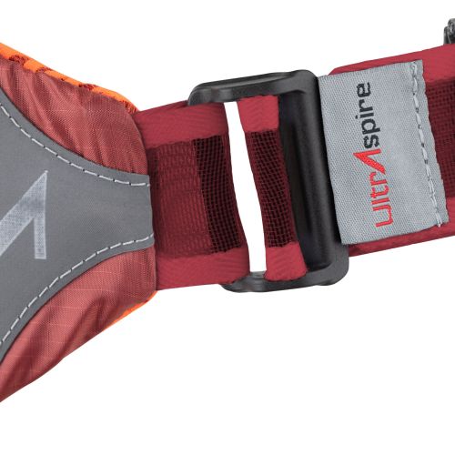 Поясна сумка для бігу UltrAspire Plexus Waist Pack Burgundy з тримачем Lumen Ally для ліхтаря бордов