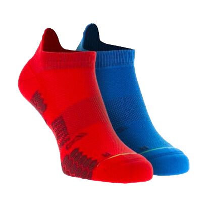 Шкарпетки для бігу Inov-8 TrailFly Low 2 пари синьо-червоний