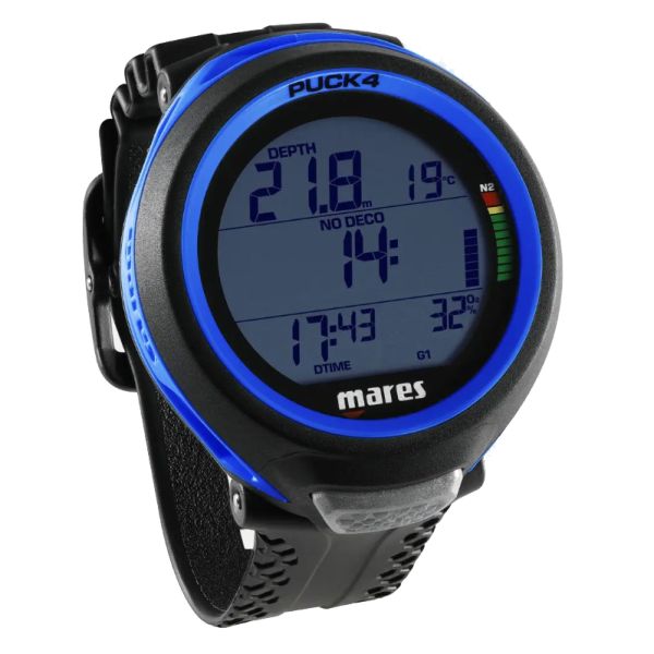 Декомпресиметр Mares Puck 4 чорно-синій