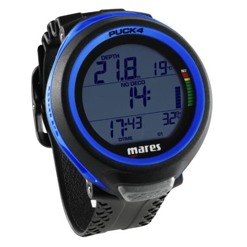 Декомпресиметр Mares Puck 4 чорно-синій