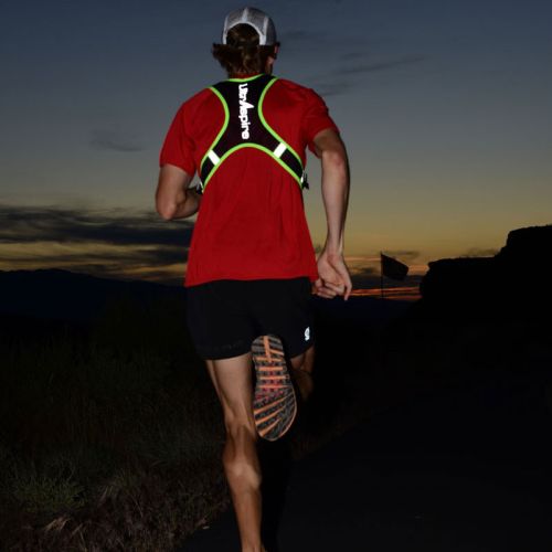 Жилет для бігу світловідбиваючий UltrAspire Neon Reflective Vest салатово-чорний