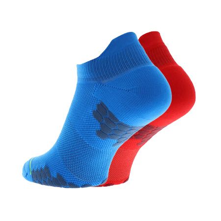 Шкарпетки для бігу Inov-8 TrailFly Low 2 пари синьо-червоний