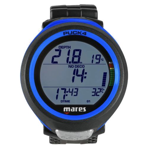 Декомпресиметр Mares Puck 4 чорно-синій