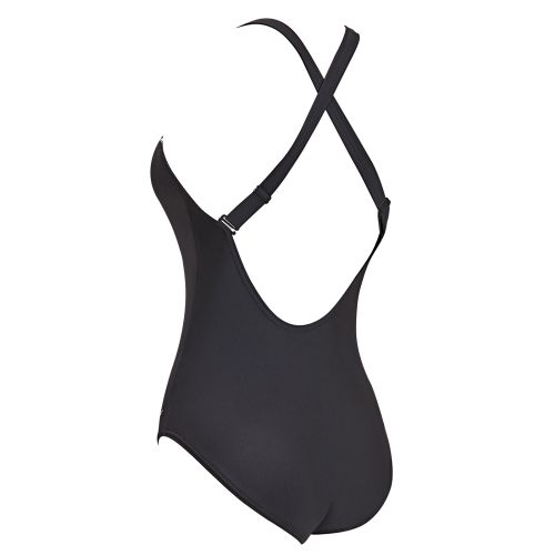 Купальник для басейну Zoggs Ceramics Hi Front X-Back чорний