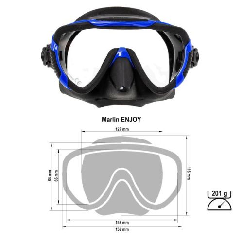 Маска Marlin Enjoy Blue/Black